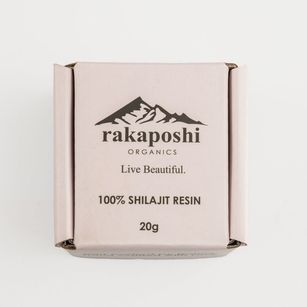 Rakaposhi Organics' premium Himalayan Shilajit Resin ultra potent and highly effective, in durable sustainable packaging